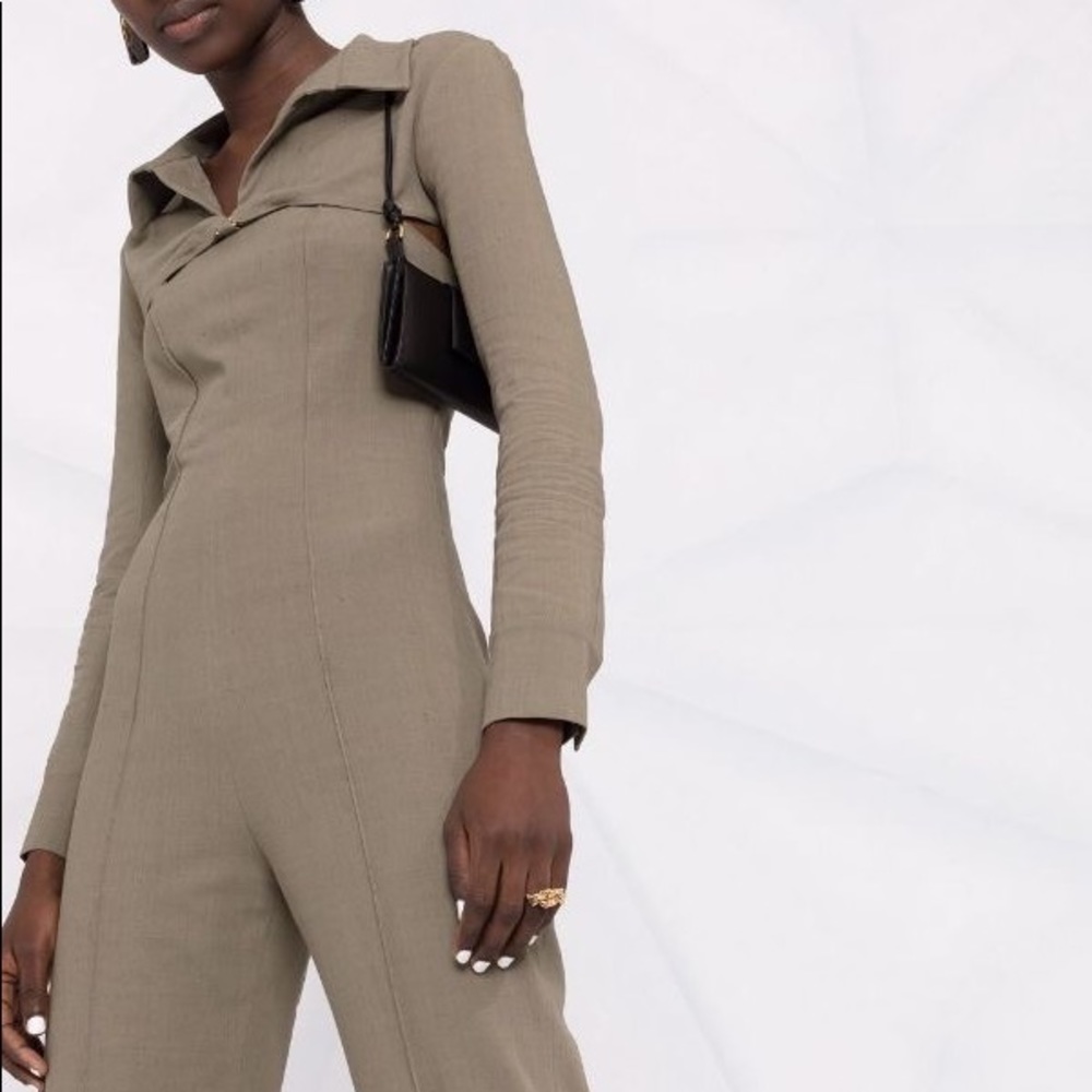 JACQUEMUS Khaki La Montagne 'La Combinaison Asao' Jumpsuit
